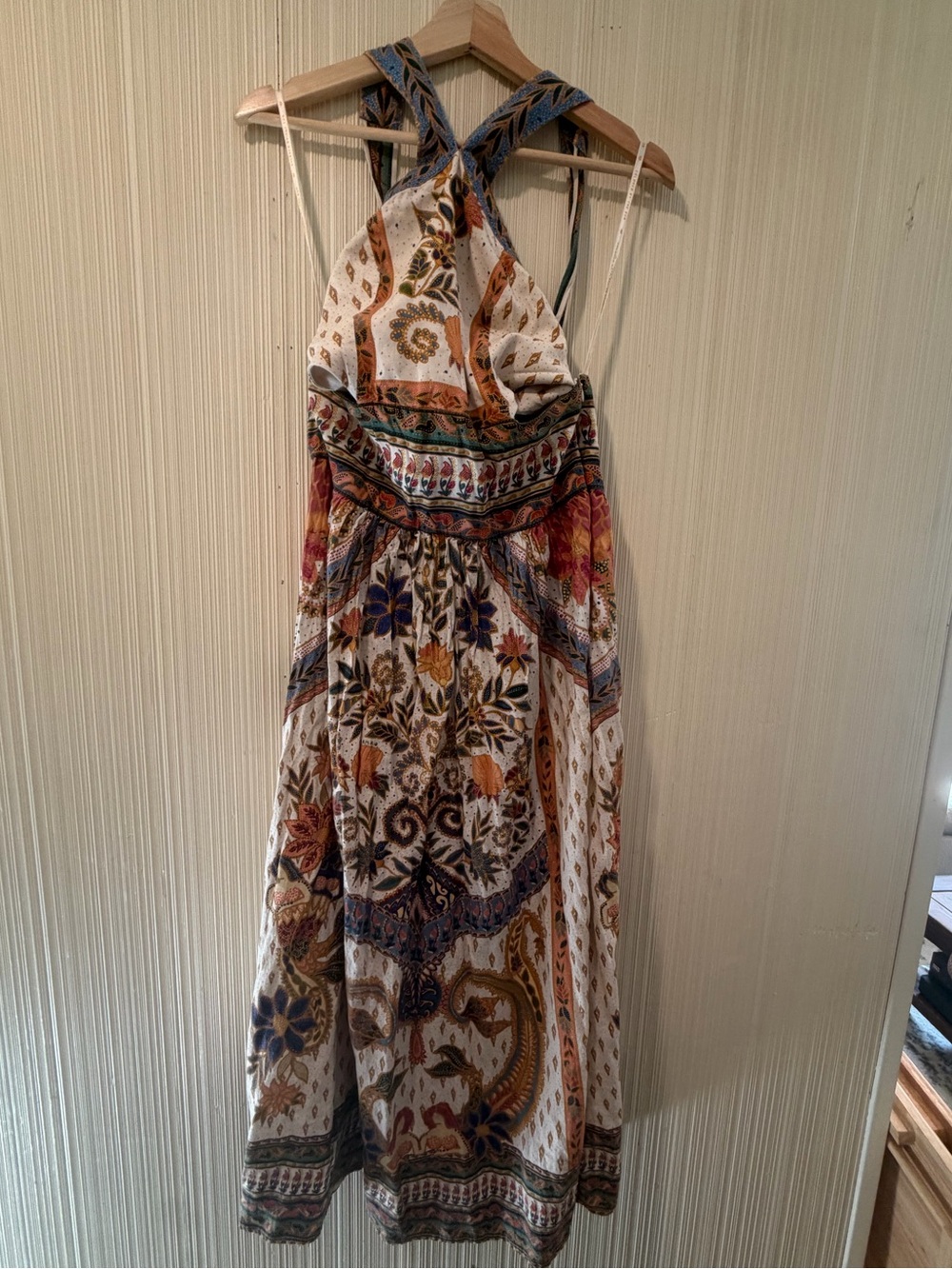 Farm Rio x Anthropologie Linen Blend Halter Dress - Picture 3 of 7